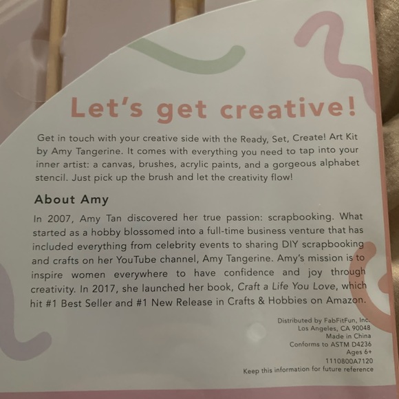 🎨Amy Tangerine “Ready, Set, Create!” Art Set - Picture 4 of 4